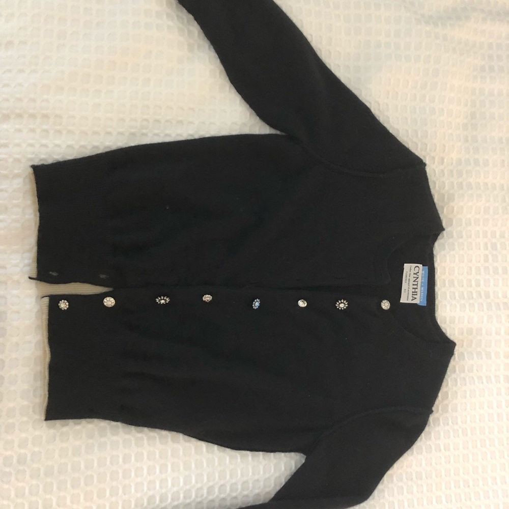 Black cardigan